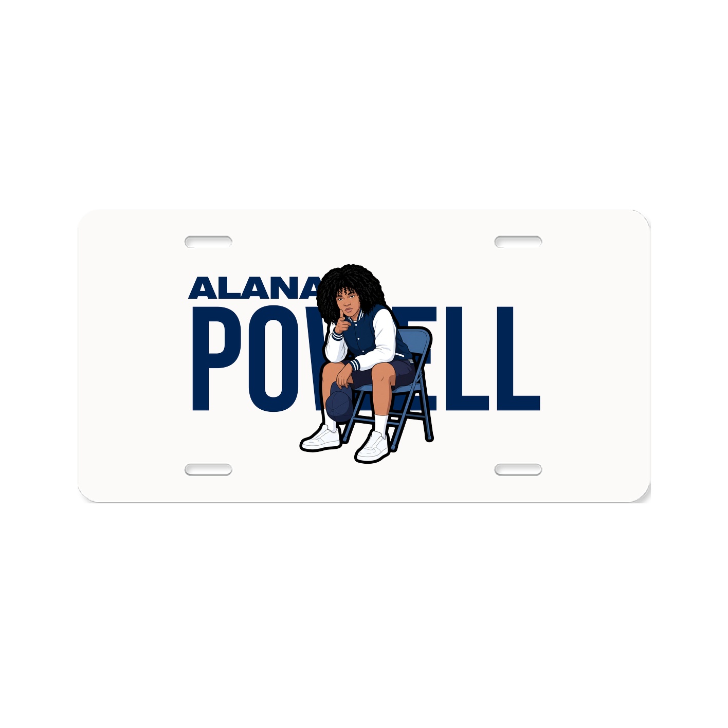 License Plate — Player Name in Classic