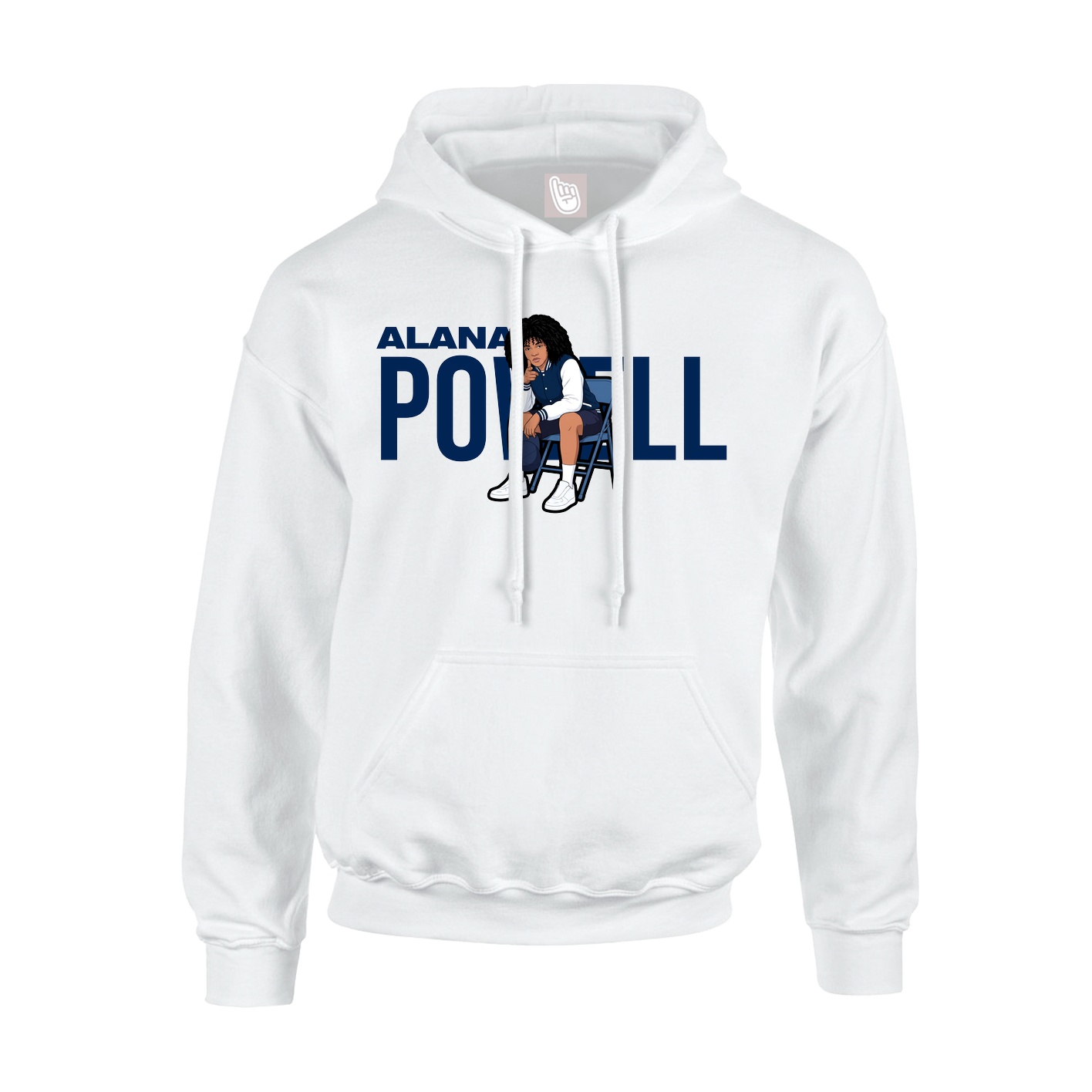 Hoodie — Player Name in White