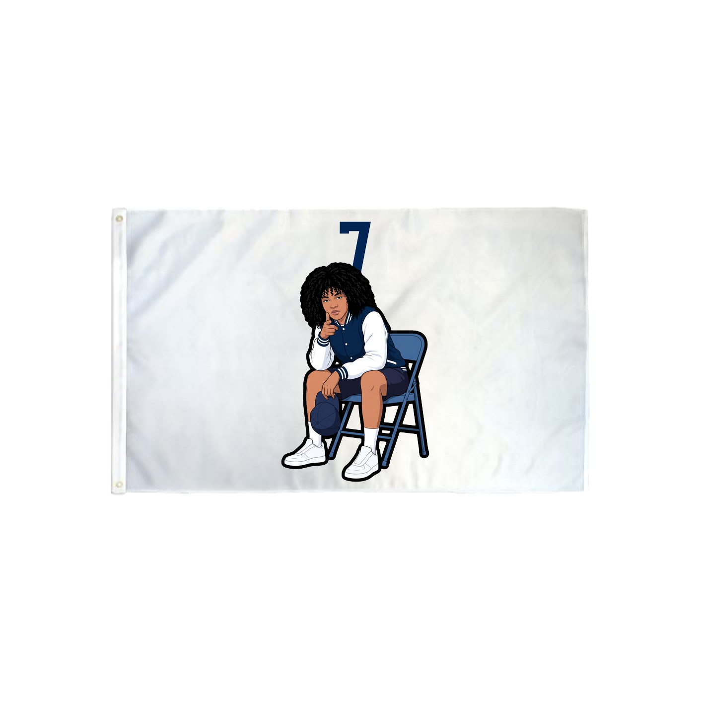 3x5 Flag — Number Top in Classic