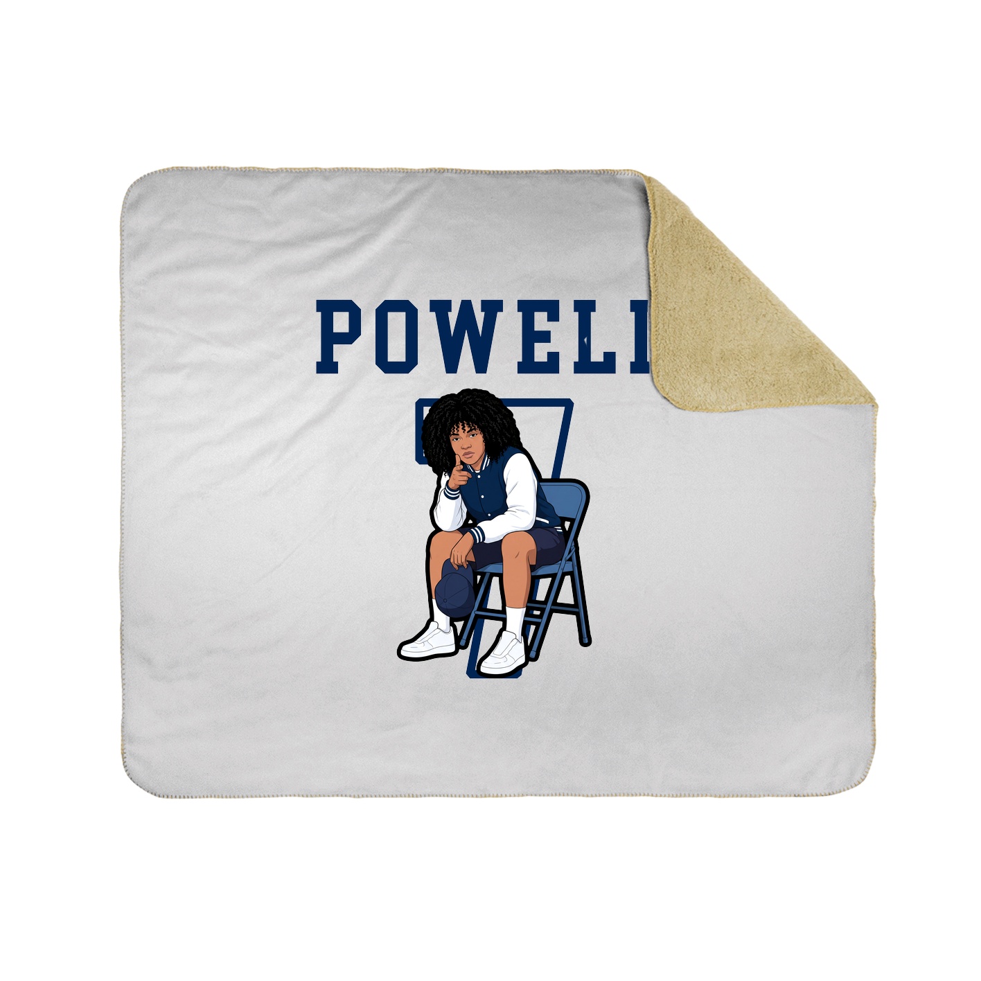 Throw Blanket — Shirsey in White