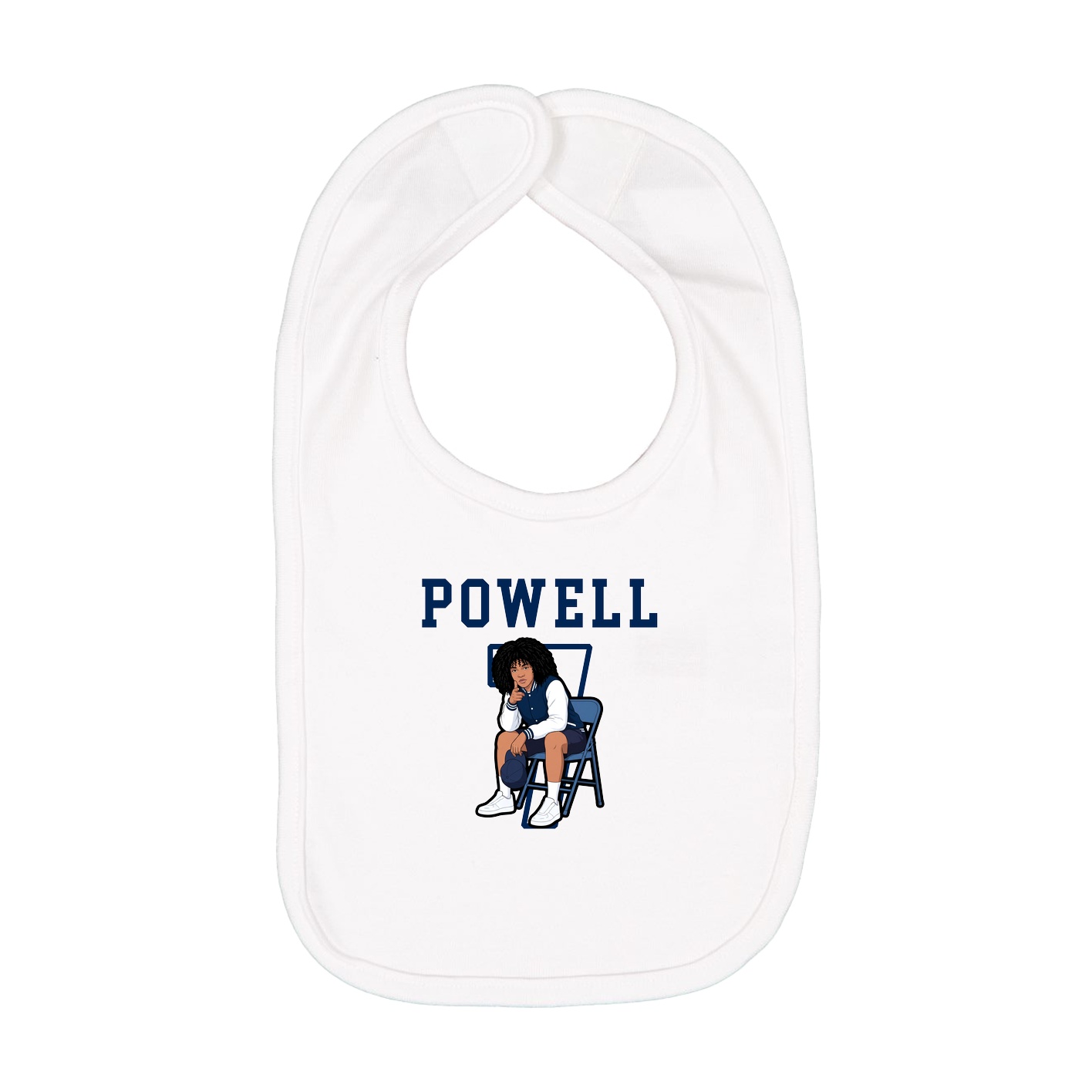 Infant Bib — Shirsey in White