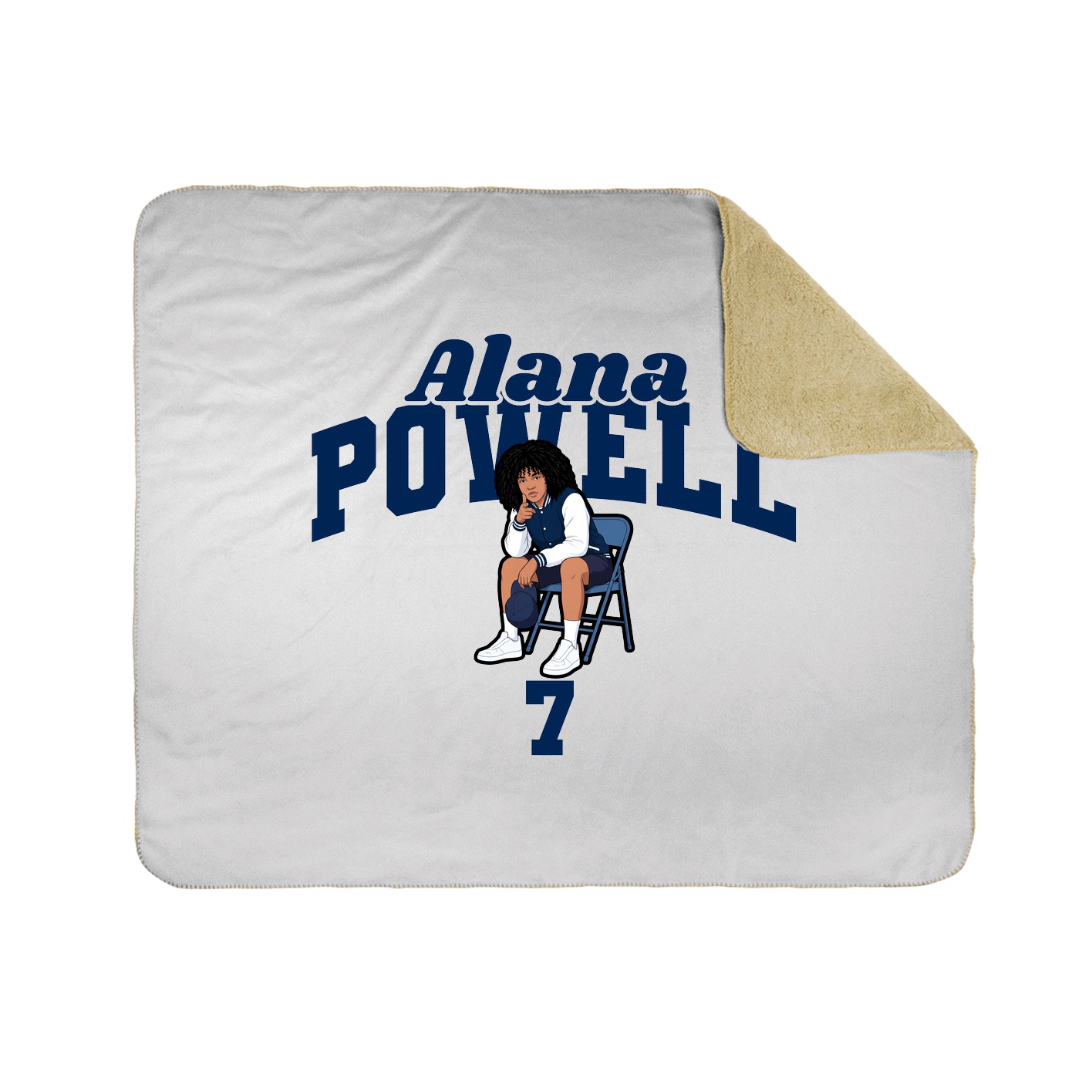 Throw Blanket — Signature Arch in White