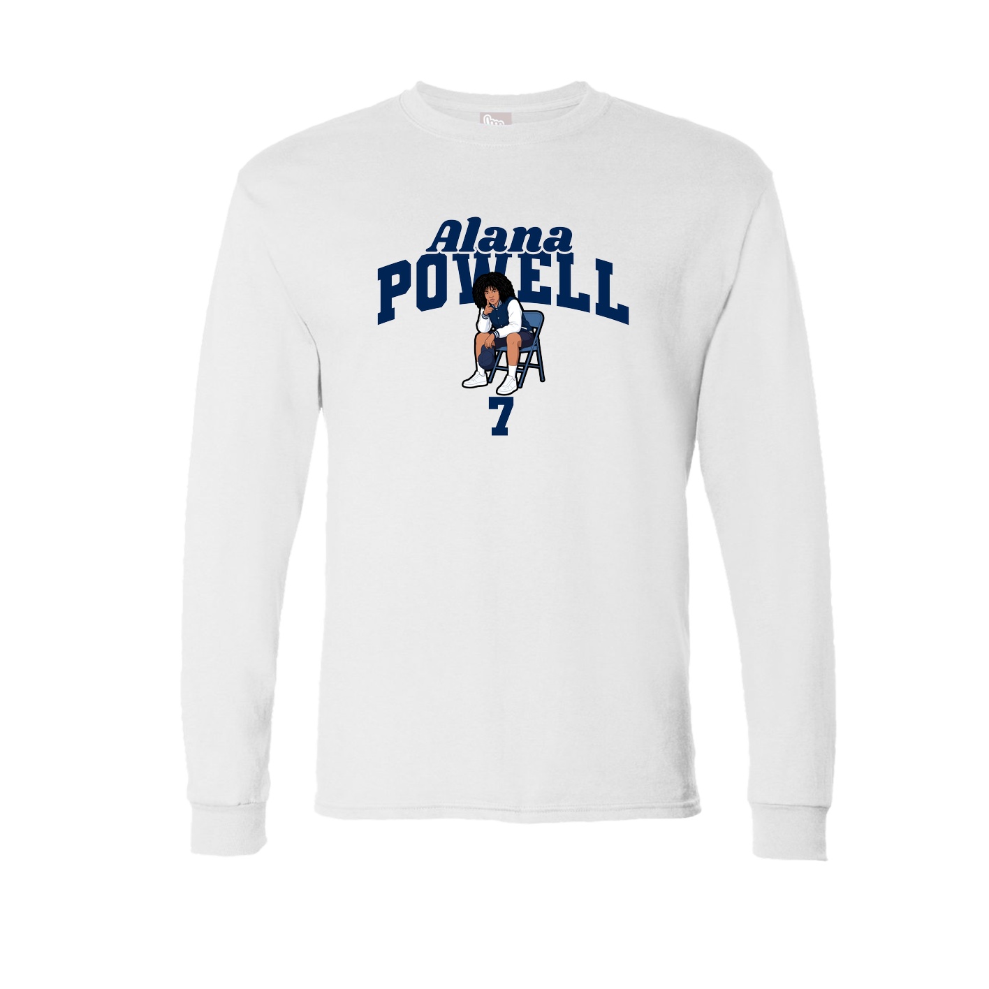 Long Sleeve Tee — Signature Arch in White