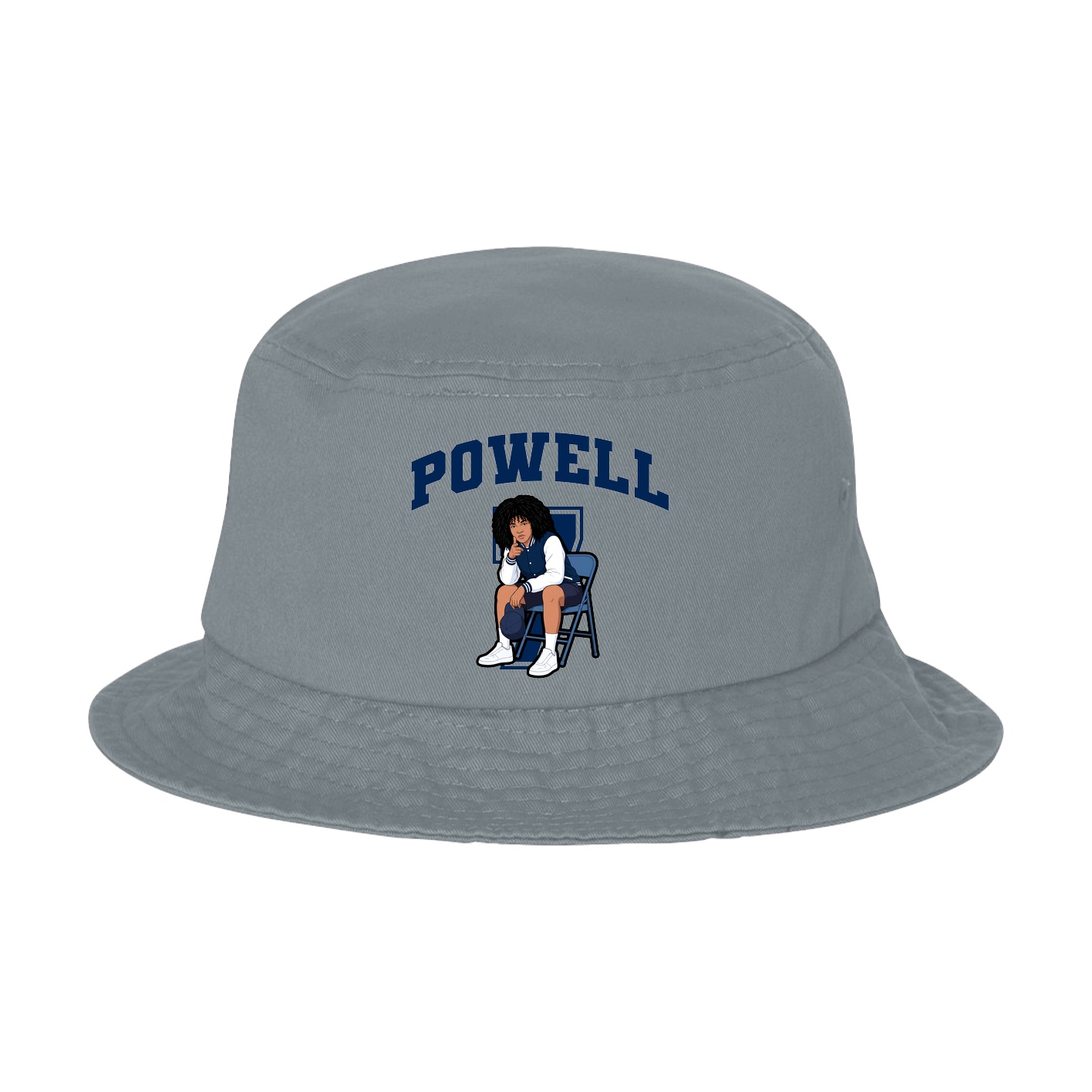 Bucket Cap — Number in Grey