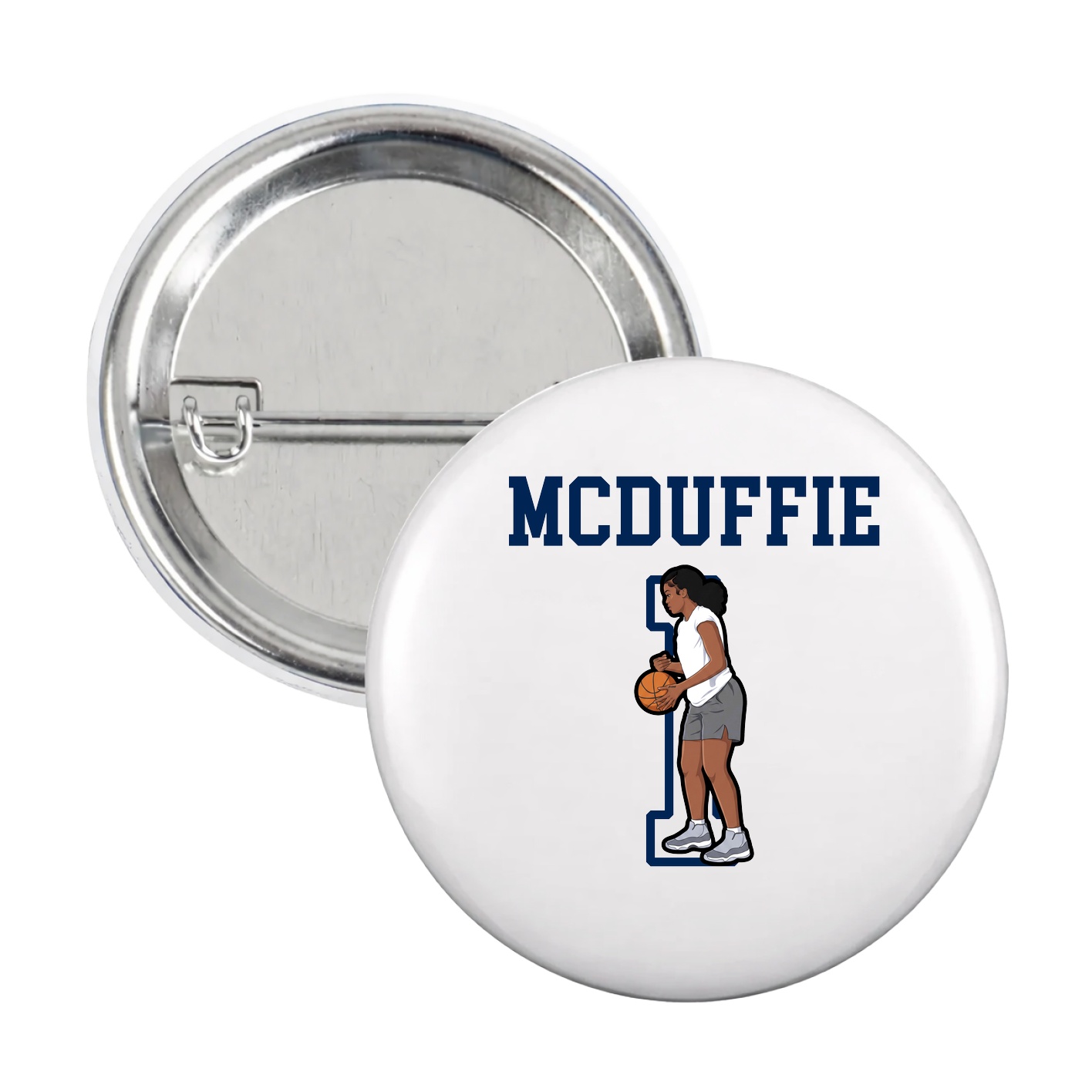 Game Day Button — Shirsey in White