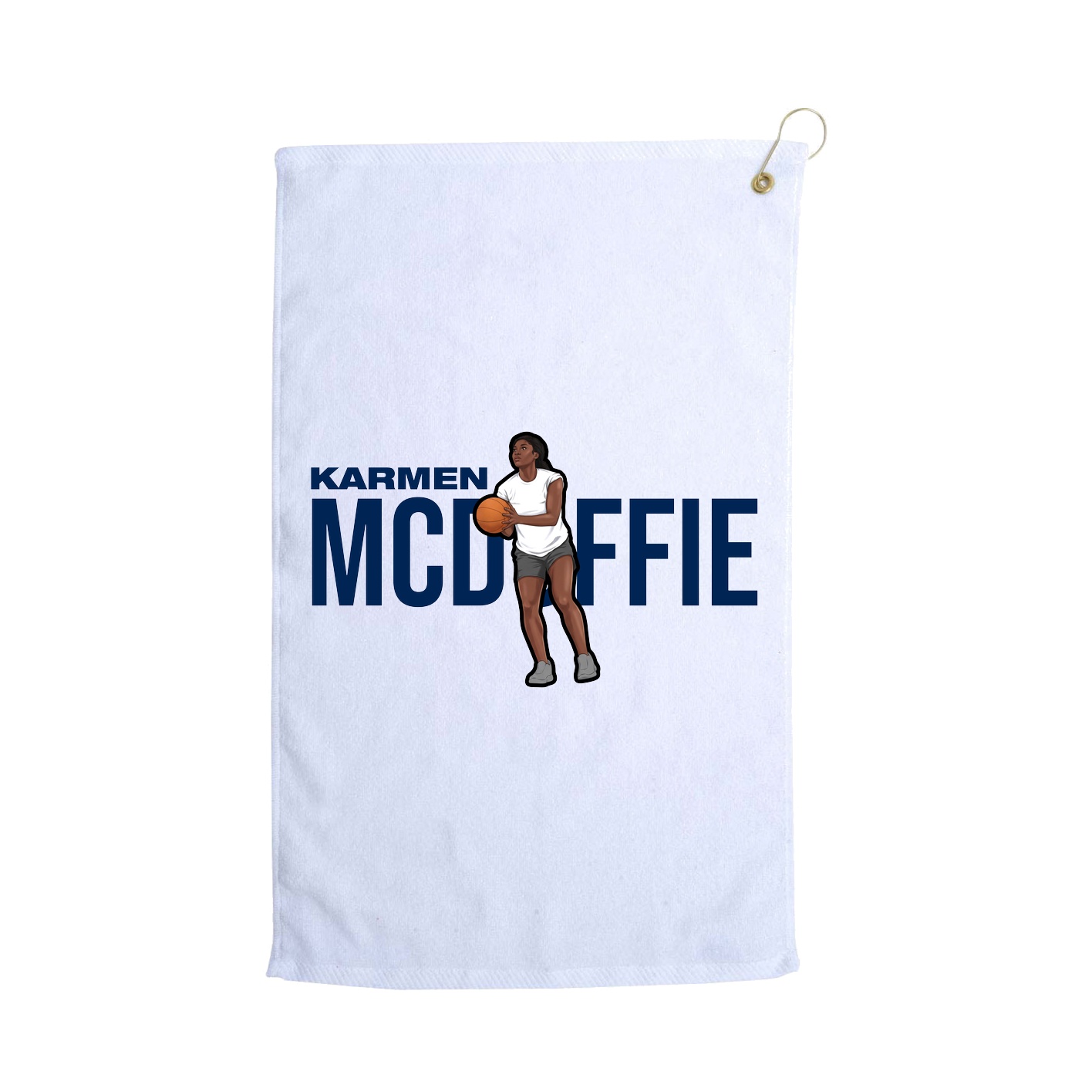 Golf Towel — Player Name in White