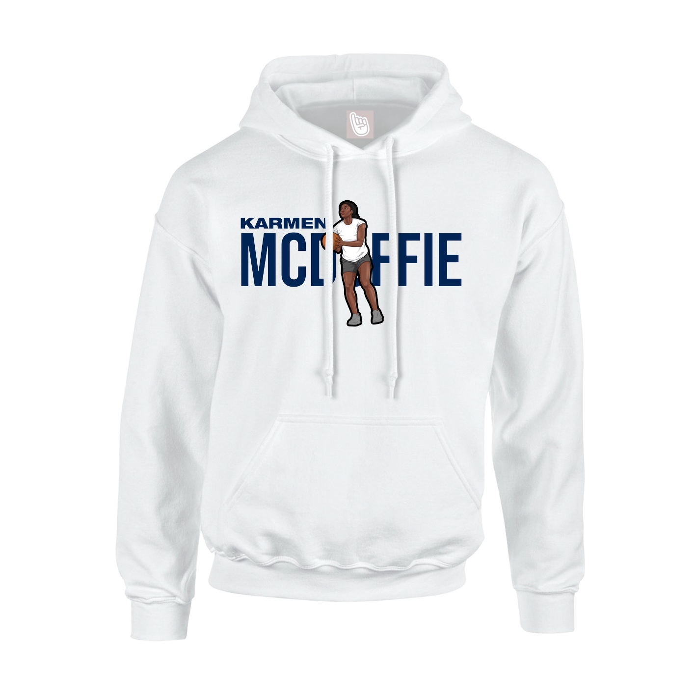 Hoodie — Player Name in White