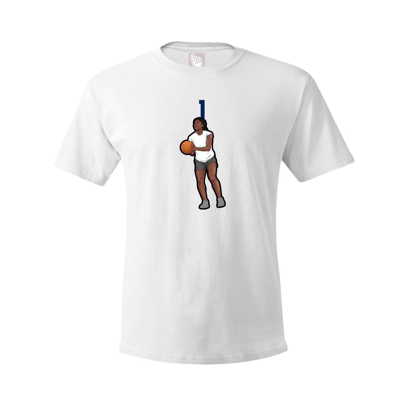 Tee — Number Top in White