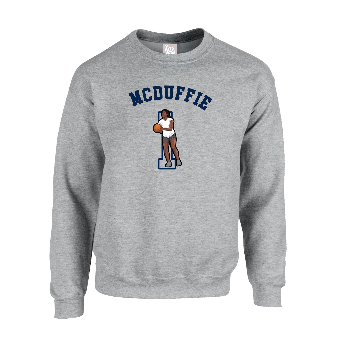 Fleece Crew — Shirsey Arch in Grey