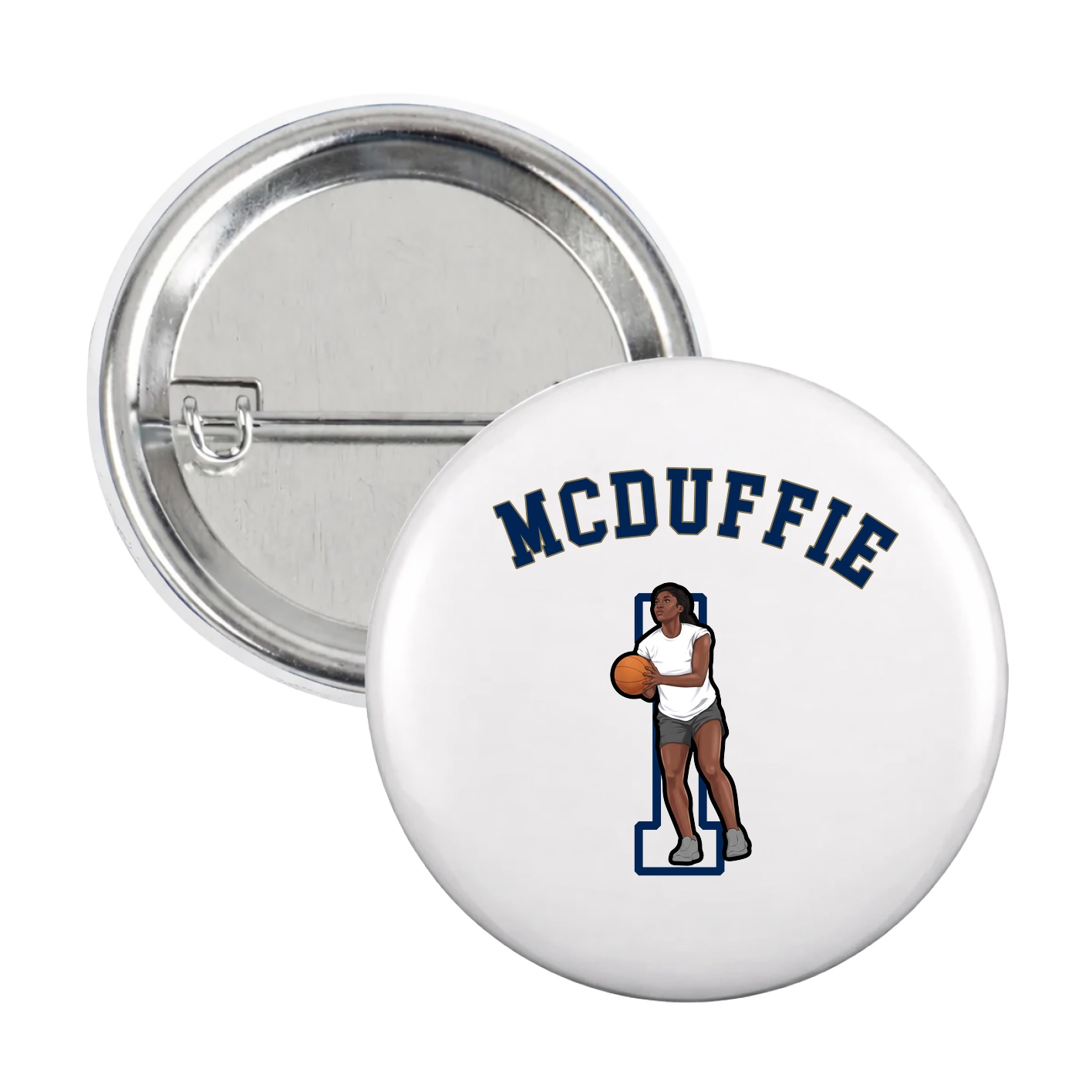 Game Day Button — Shirsey Arch in White