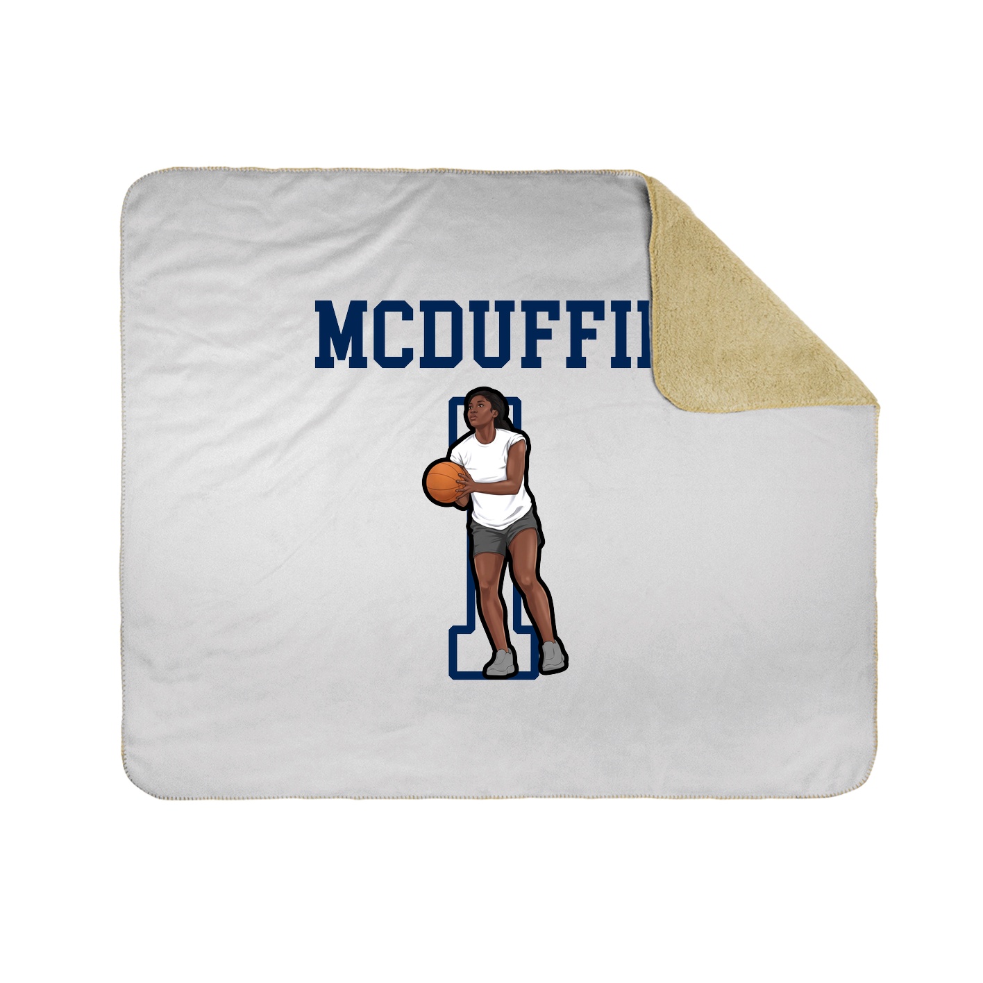 Throw Blanket — Shirsey in White