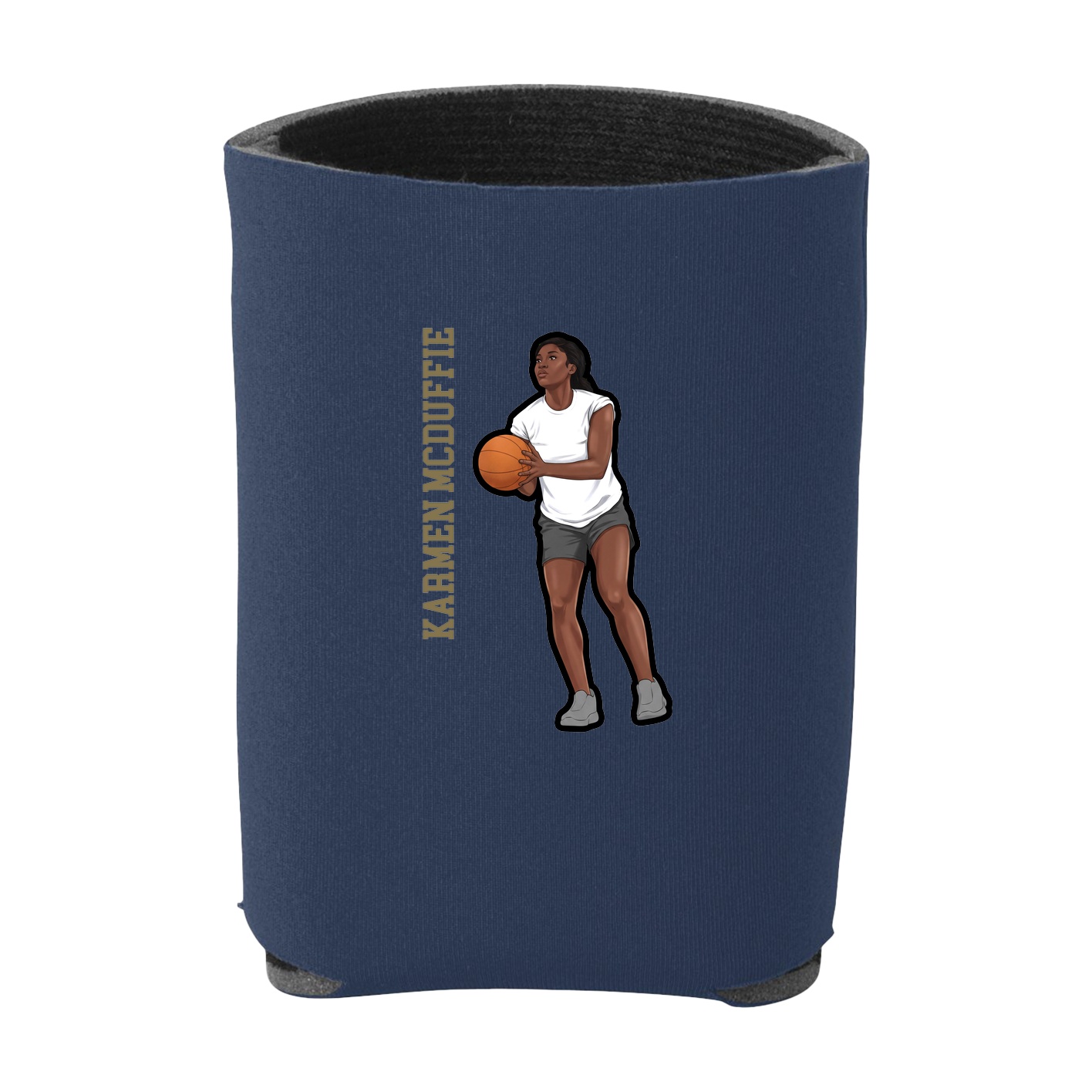 Can Holder — Name Vertical in Navy