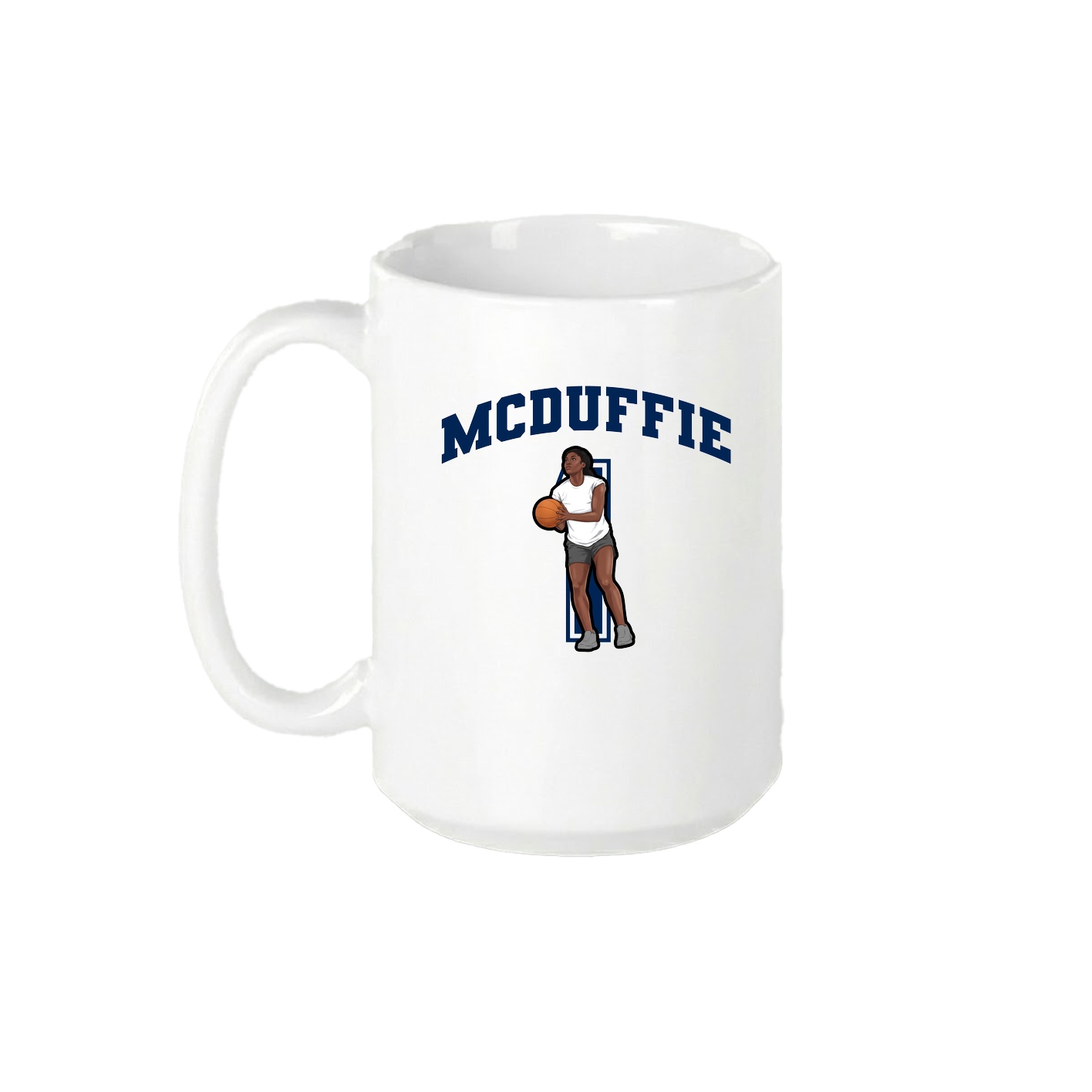 15oz Coffee Mug — Number in White