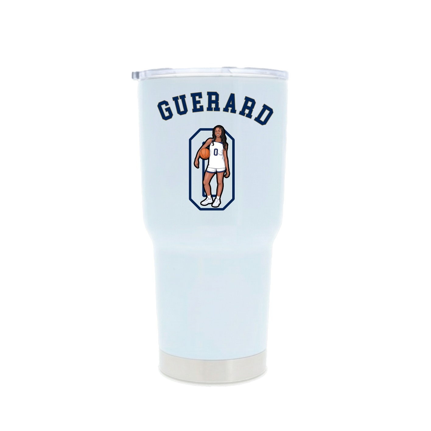 30oz Stainless Steel Tumbler — Shirsey Arch in White
