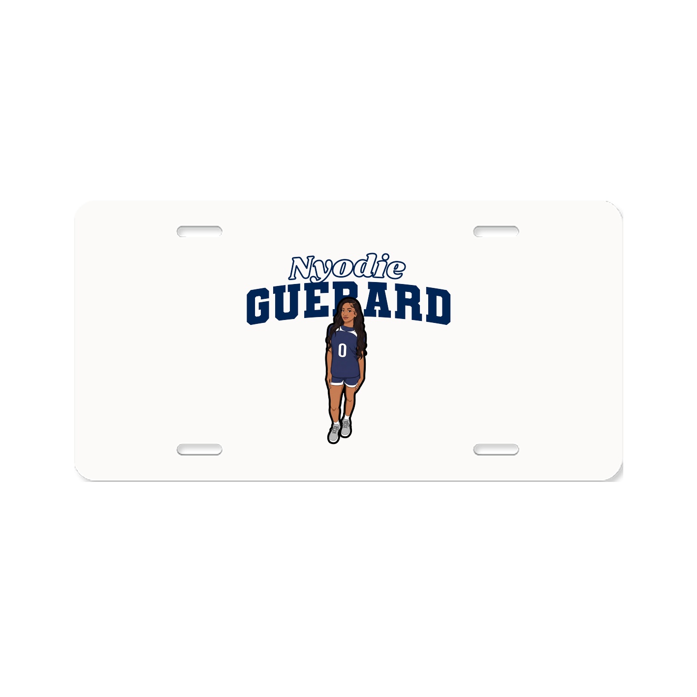License Plate — Name Arch in Classic