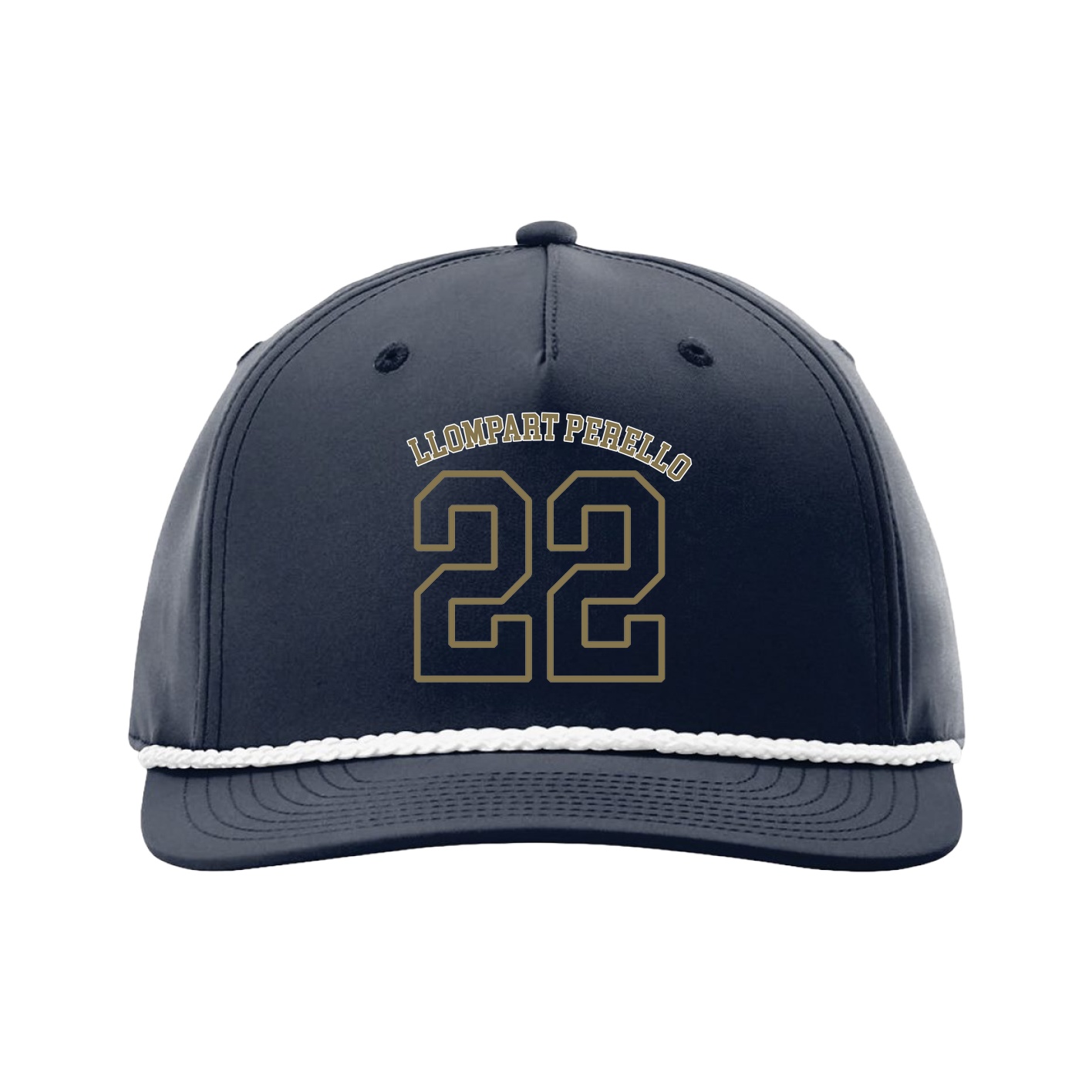Five-Panel Classic Rope Cap — Shirsey Arch in Navy