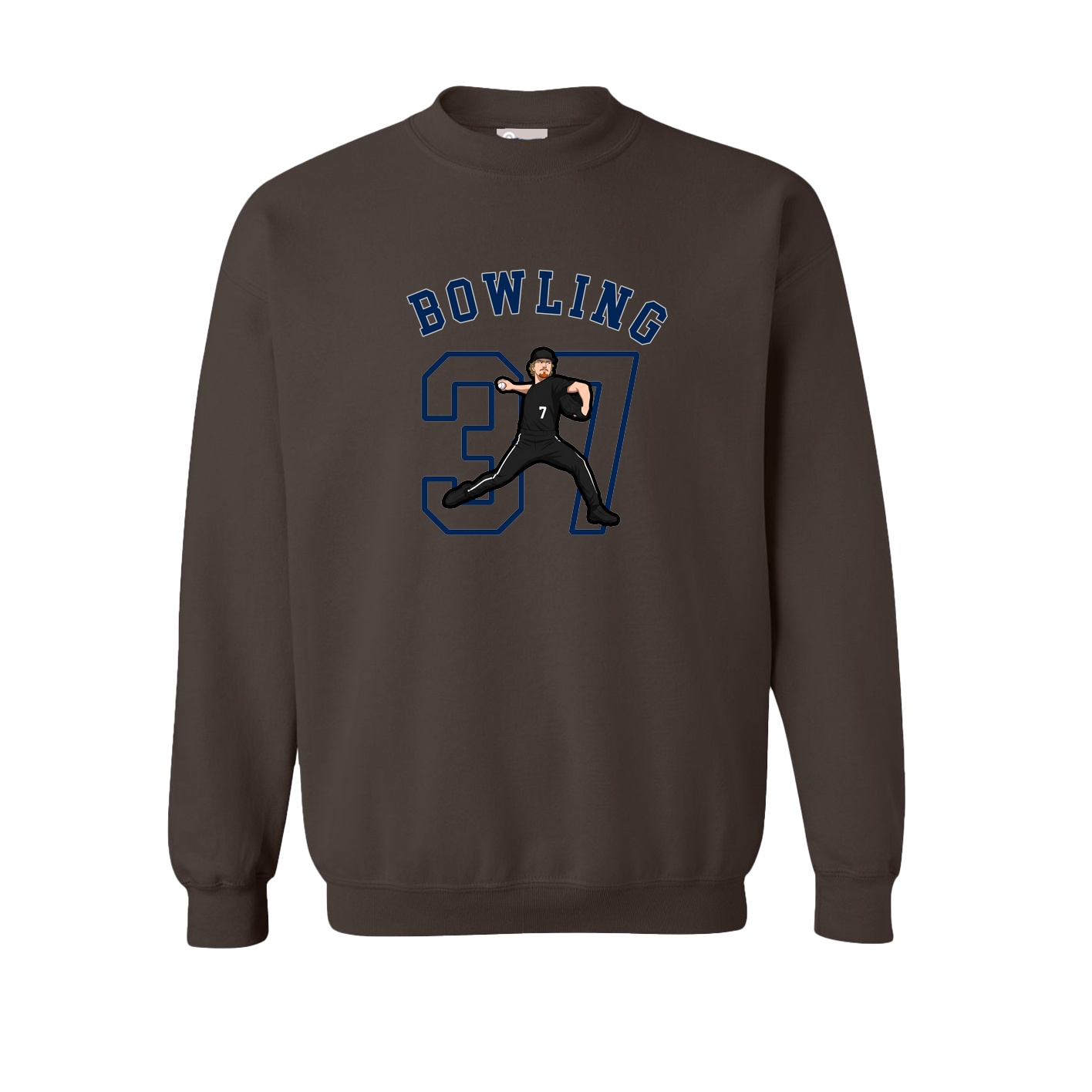 Fleece Crew — Shirsey Arch in Brown