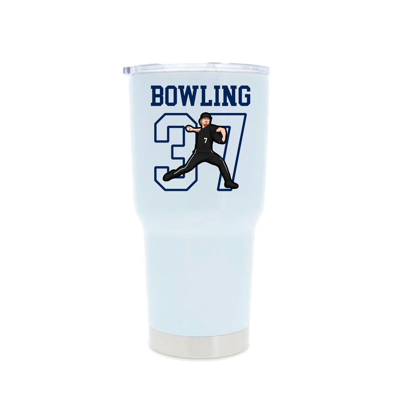 30oz Stainless Steel Tumbler — Shirsey in White