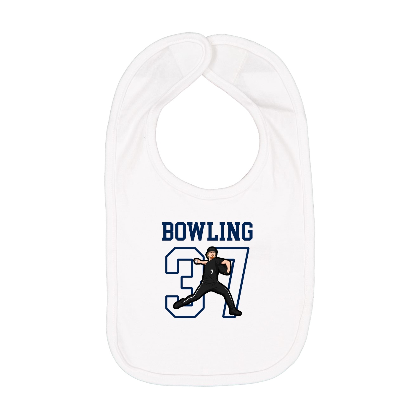 Infant Bib — Shirsey in White