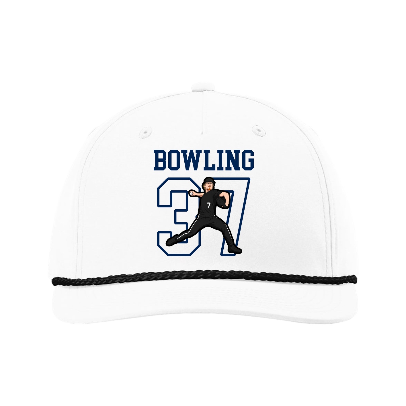 Five-Panel Classic Rope Cap — Shirsey in White