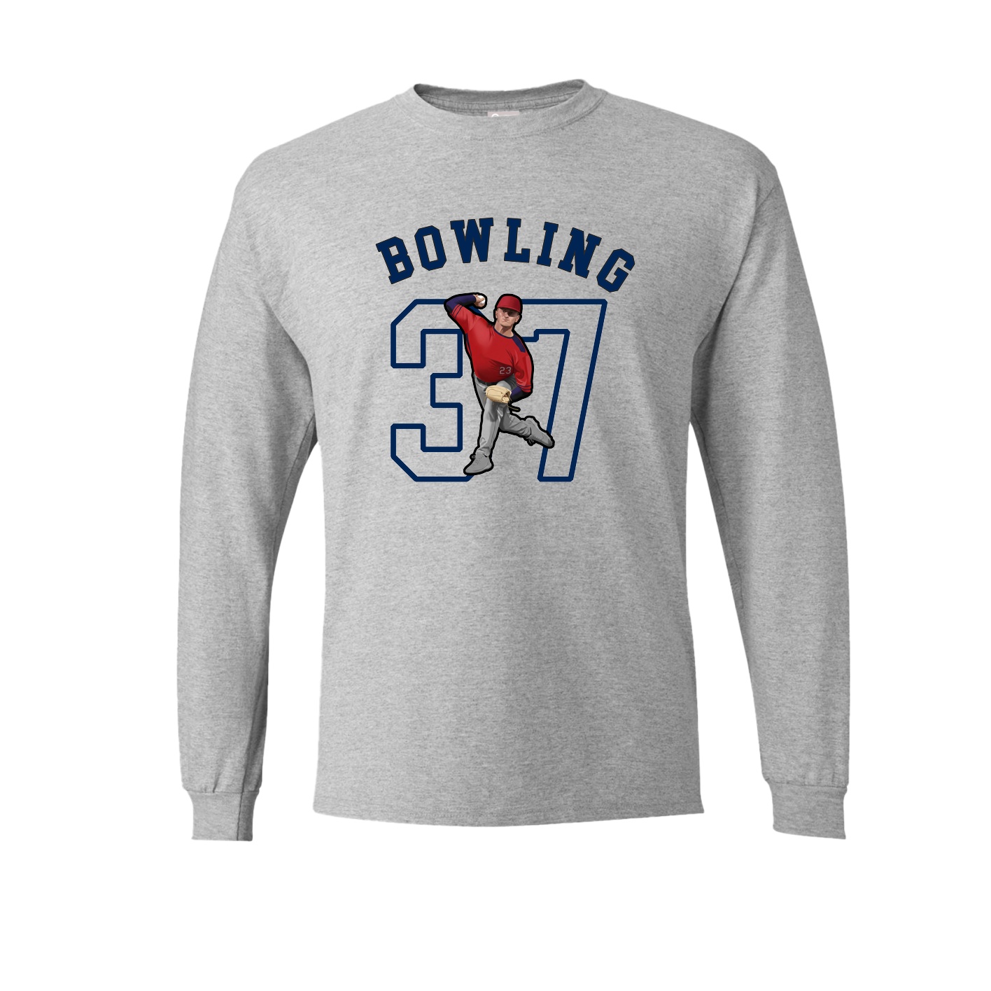 Long Sleeve Tee — Shirsey Arch in Grey