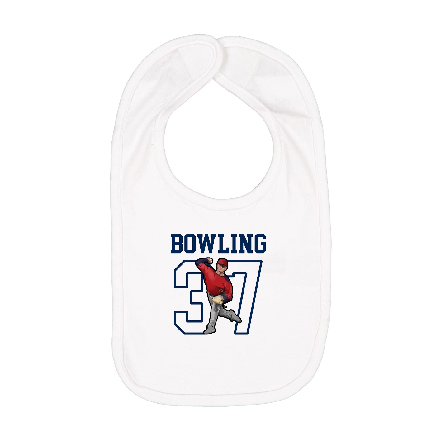 Infant Bib — Shirsey in White