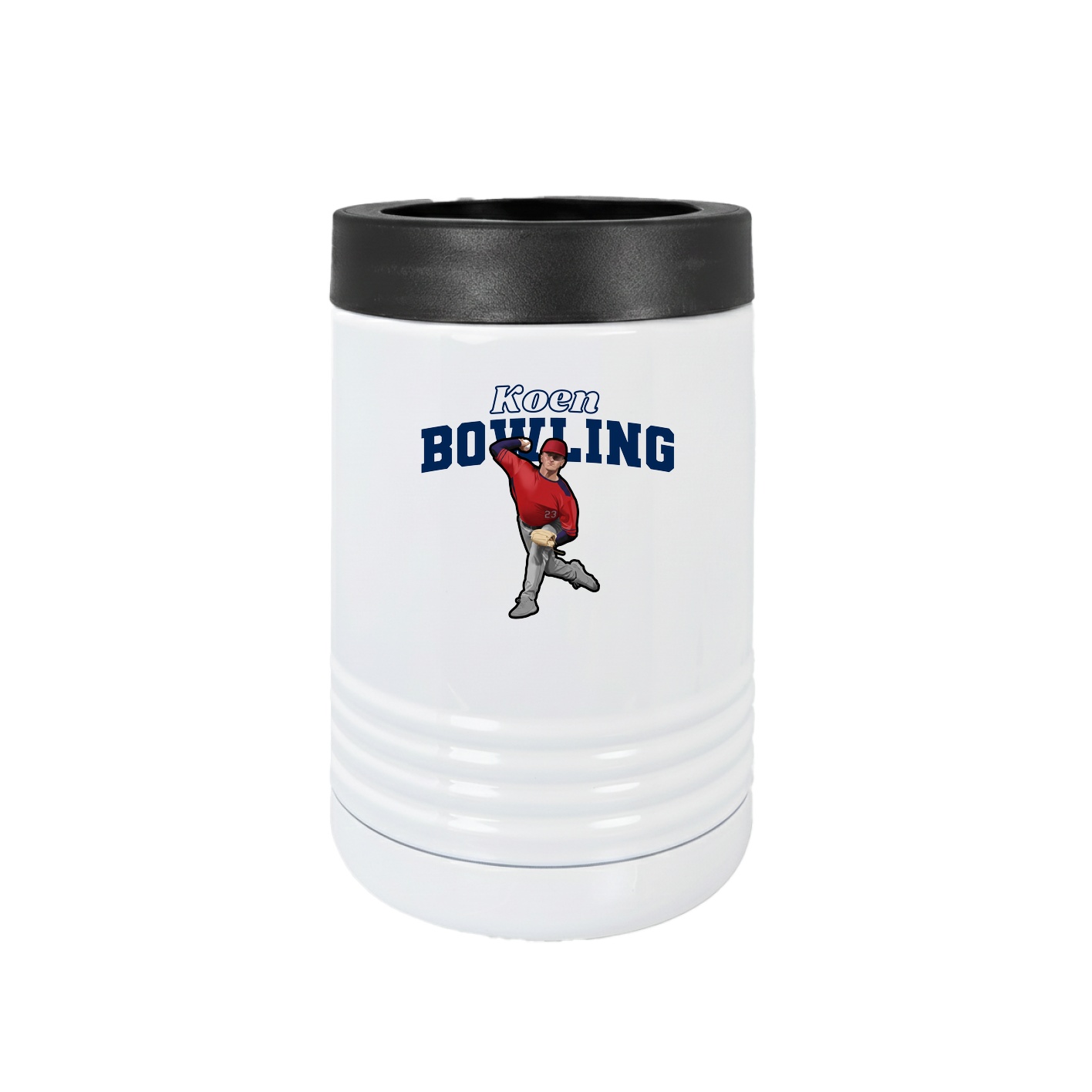 Beverage Holder — Name Arch in White