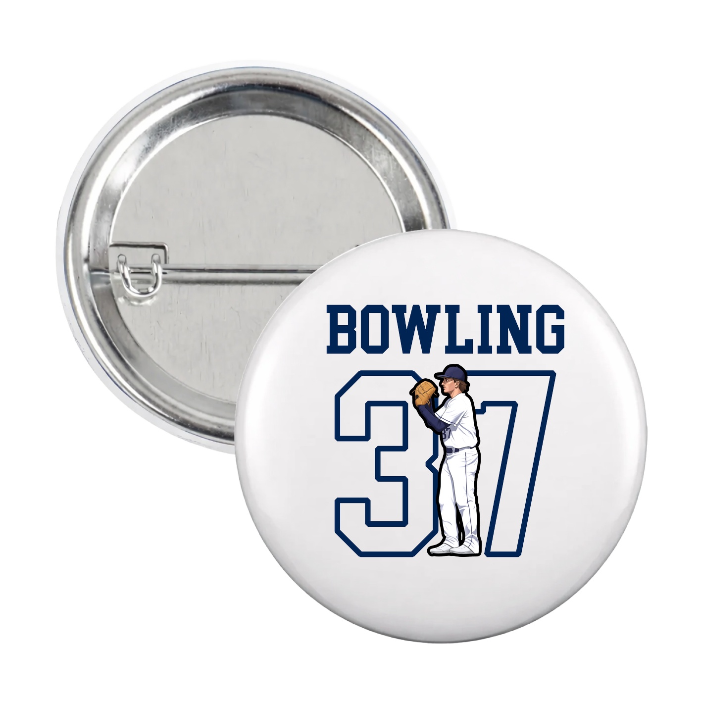Game Day Button — Shirsey in White
