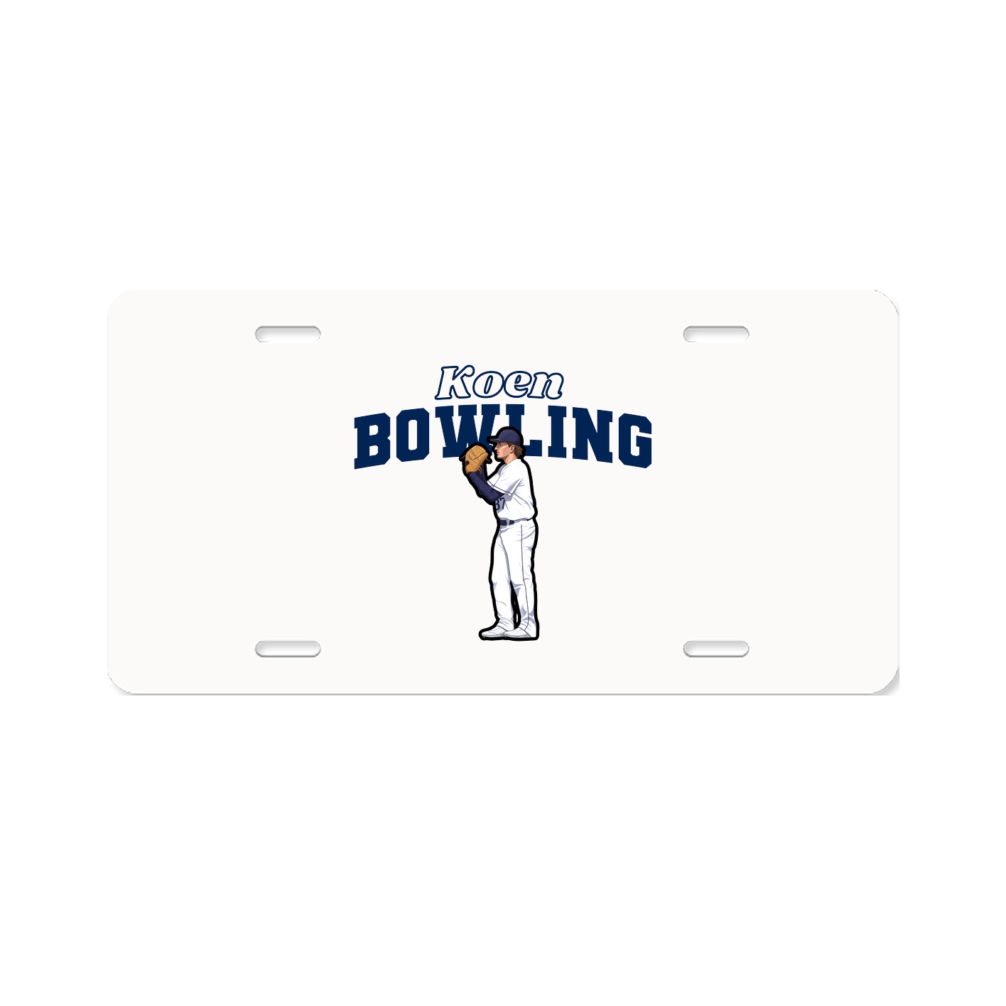 License Plate — Name Arch in Classic