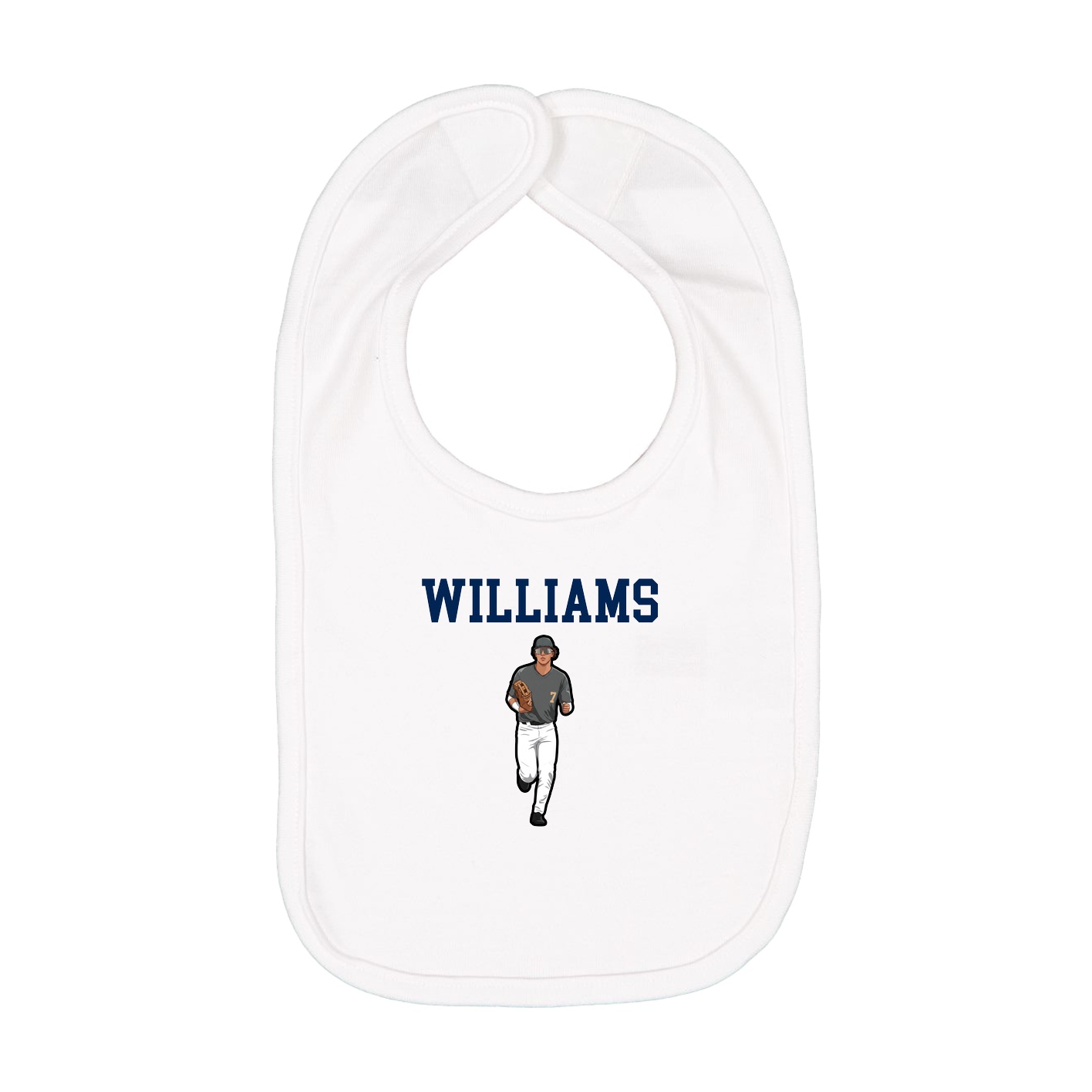 Infant Bib — Shirsey in White