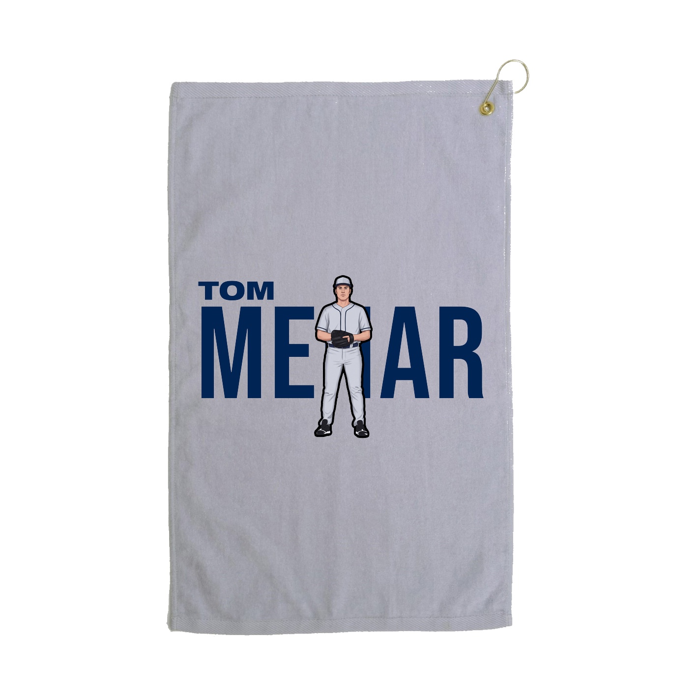 Golf Towel — Player Name in Grey