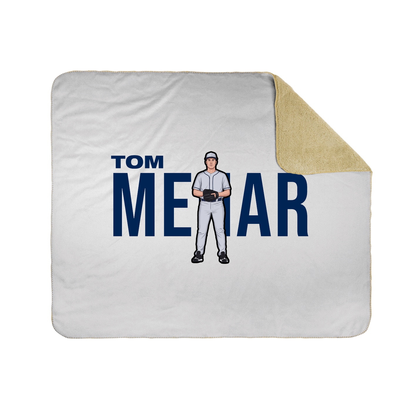 Throw Blanket — Player Name in White