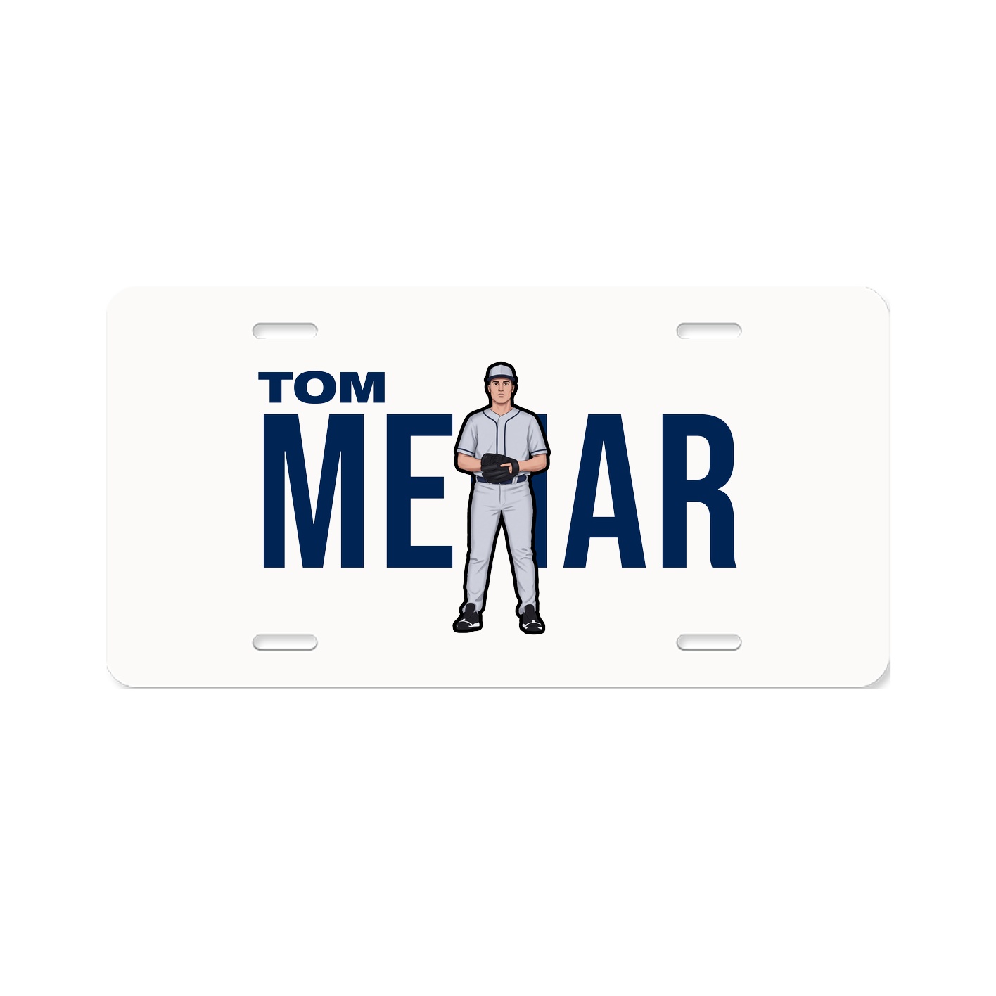 License Plate — Player Name in Classic