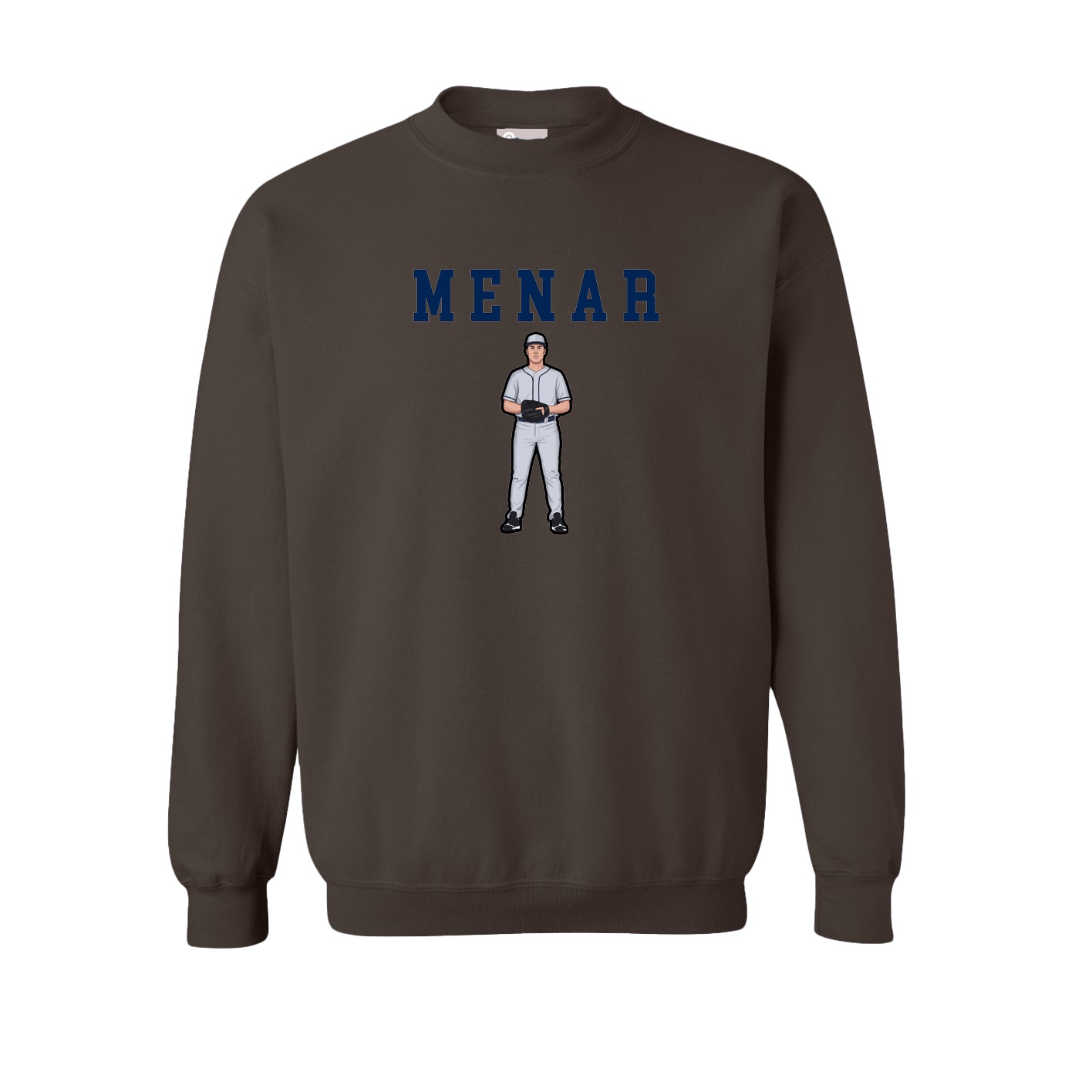 Fleece Crew — Shirsey in Brown