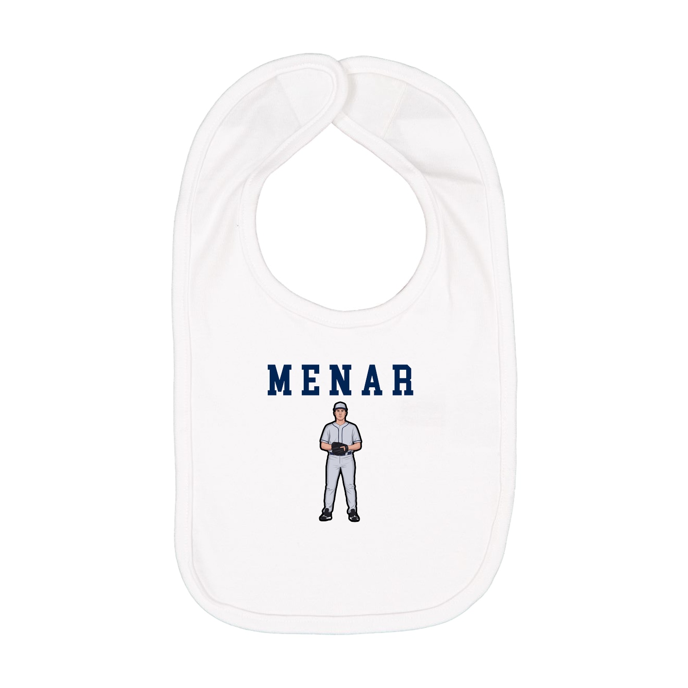Infant Bib — Shirsey in White
