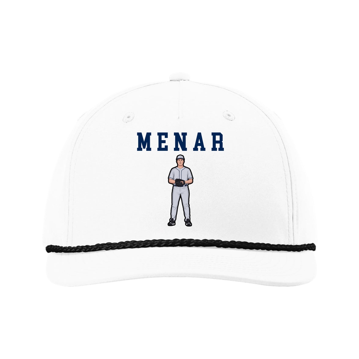 Five-Panel Classic Rope Cap — Shirsey in White