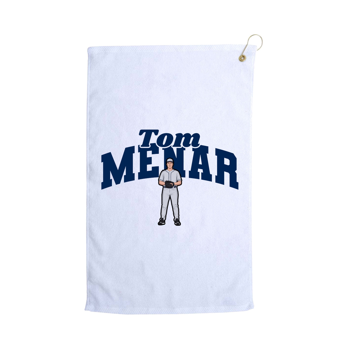 Golf Towel — Signature Arch in White