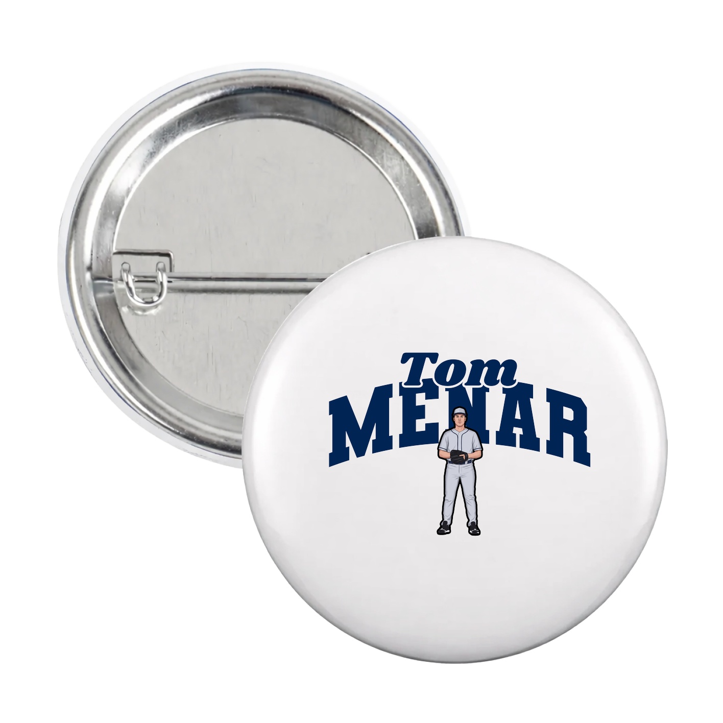 Game Day Button — Signature Arch in White