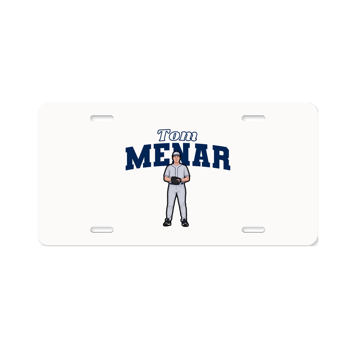 License Plate — Name Arch in Classic
