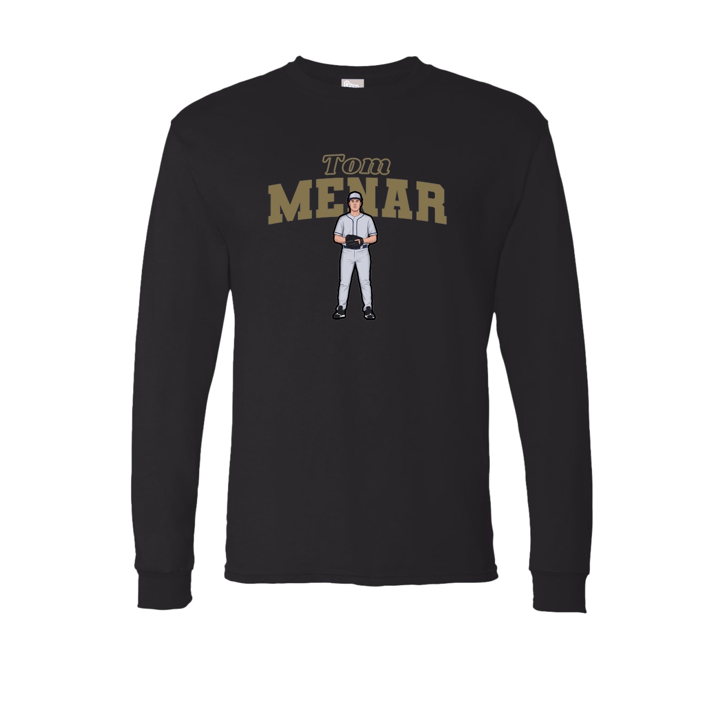 Long Sleeve Tee — Name Arch in Black