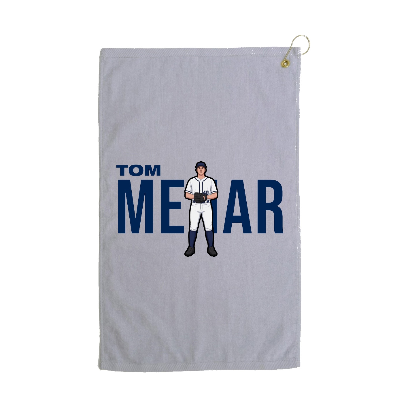Golf Towel — Player Name in Grey