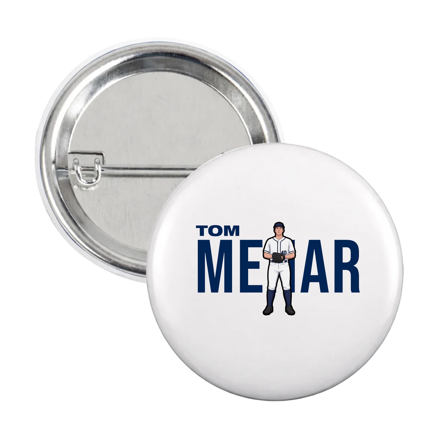 Game Day Button — Player Name in White
