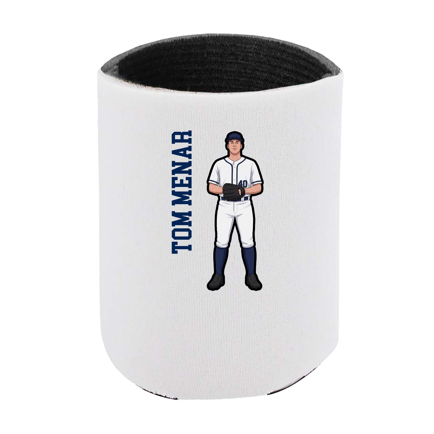 Can Holder — Name Vertical in White