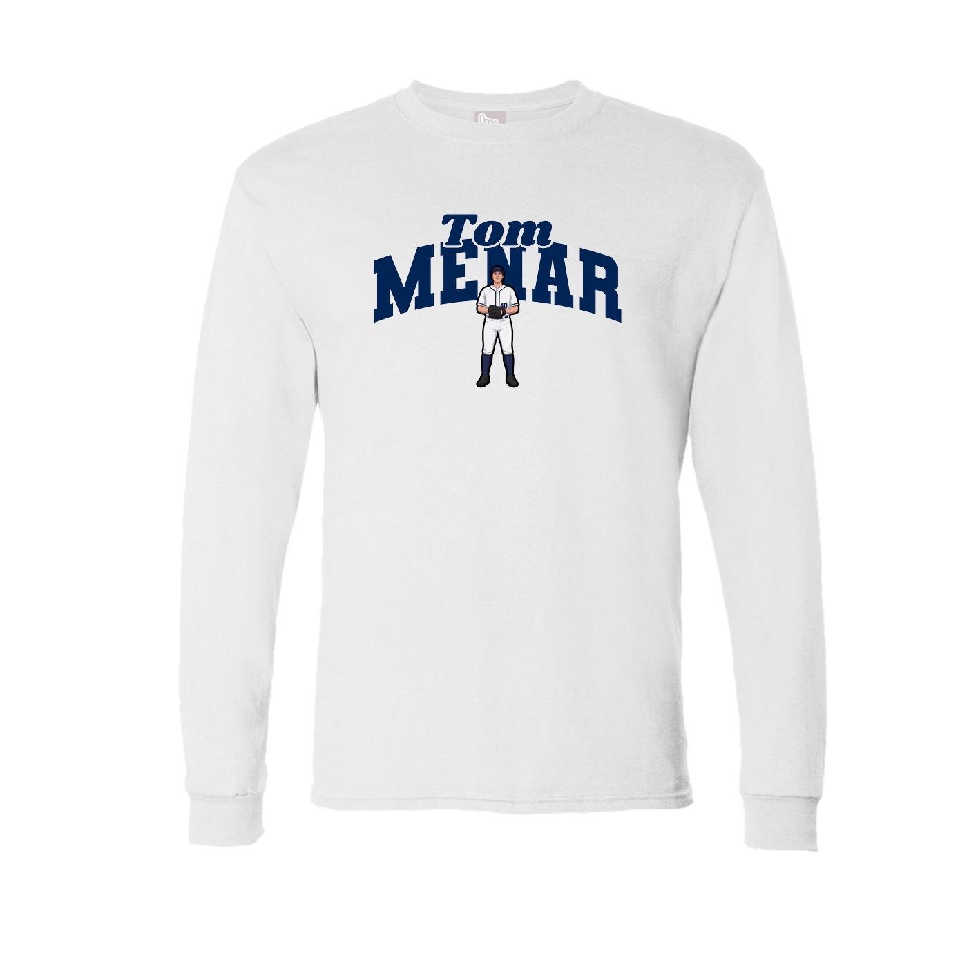 Long Sleeve Tee — Signature Arch in White
