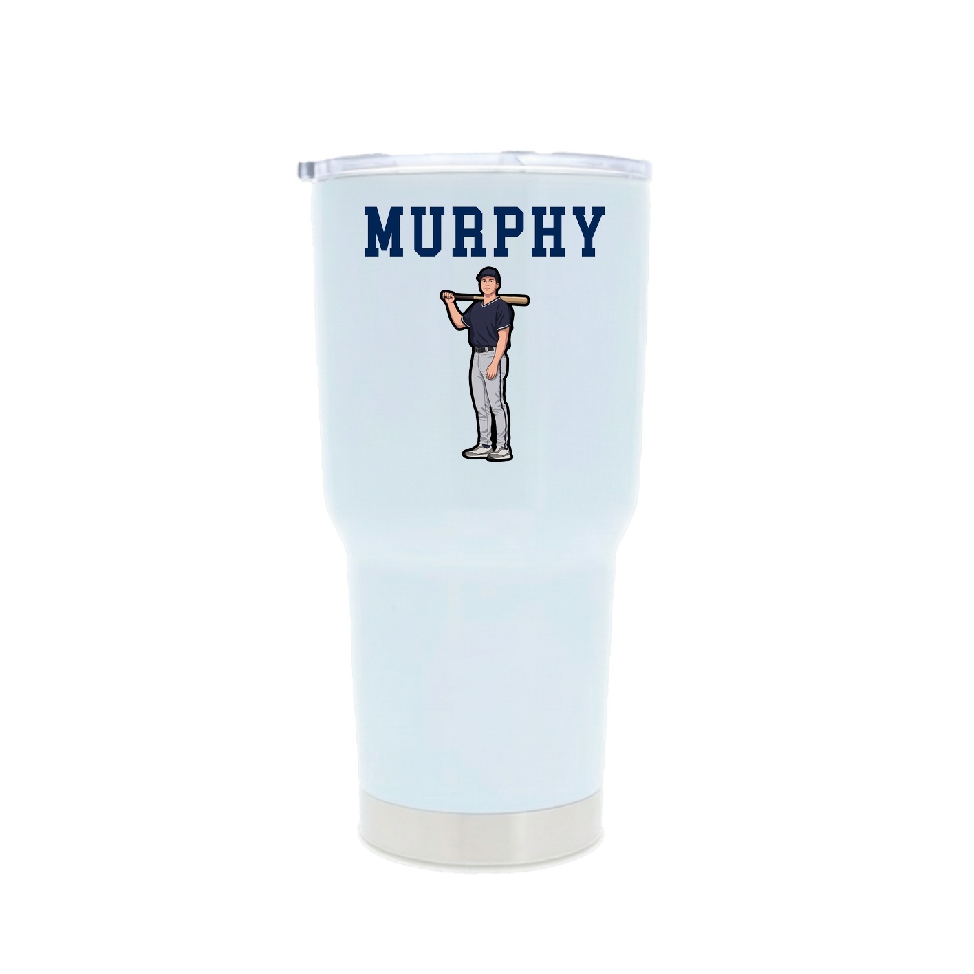 30oz Stainless Steel Tumbler — Shirsey in White