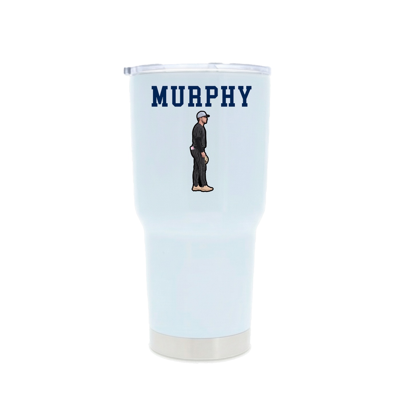 30oz Stainless Steel Tumbler — Shirsey in White