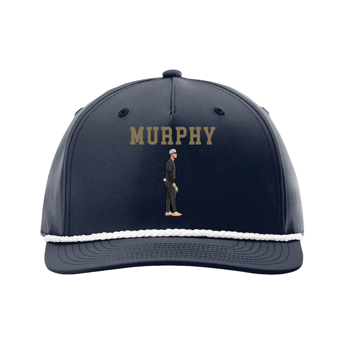 Five-Panel Classic Rope Cap — Shirsey in Navy