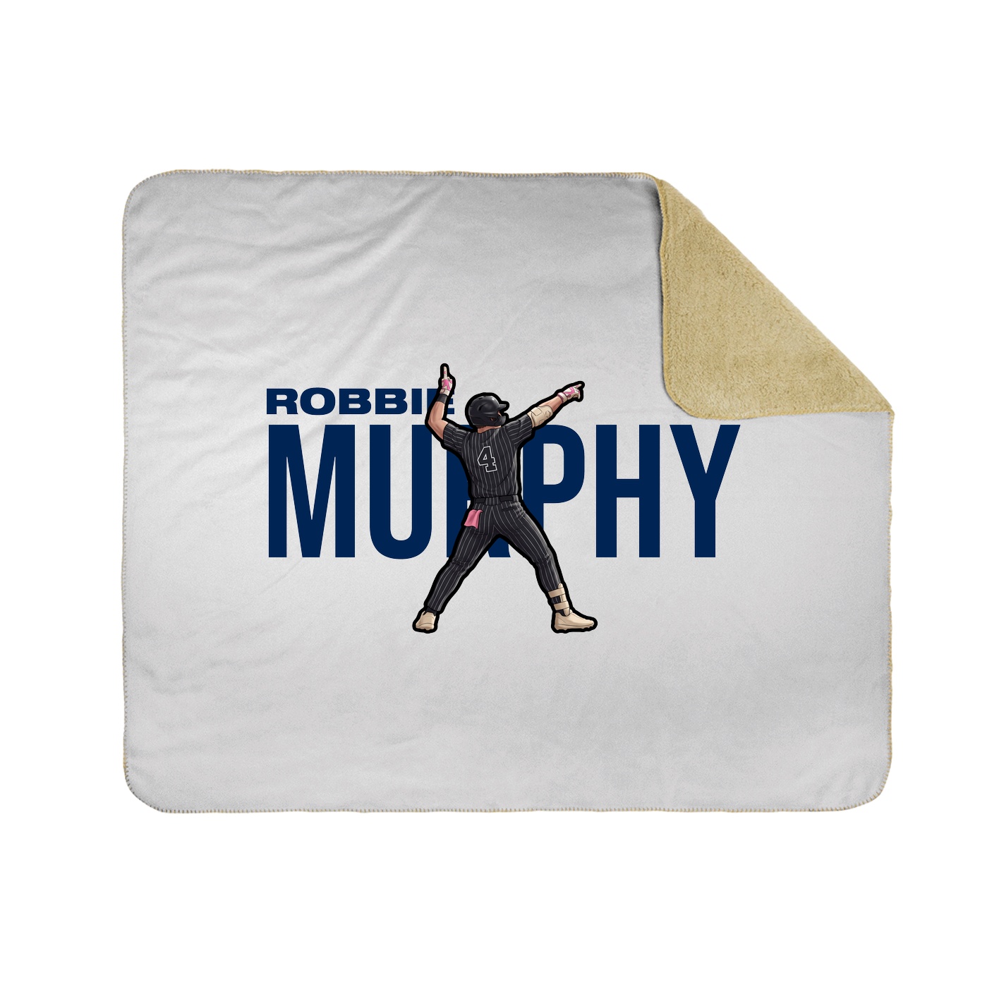 Throw Blanket — Player Name in White
