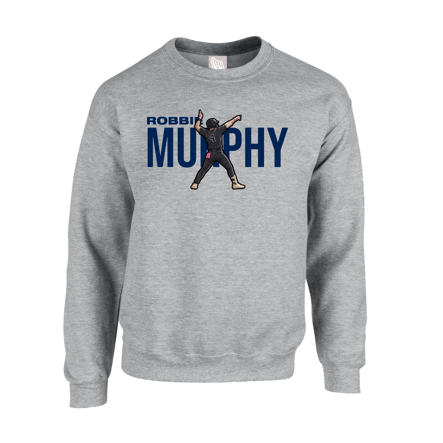 Fleece Crew — Player Name in Grey