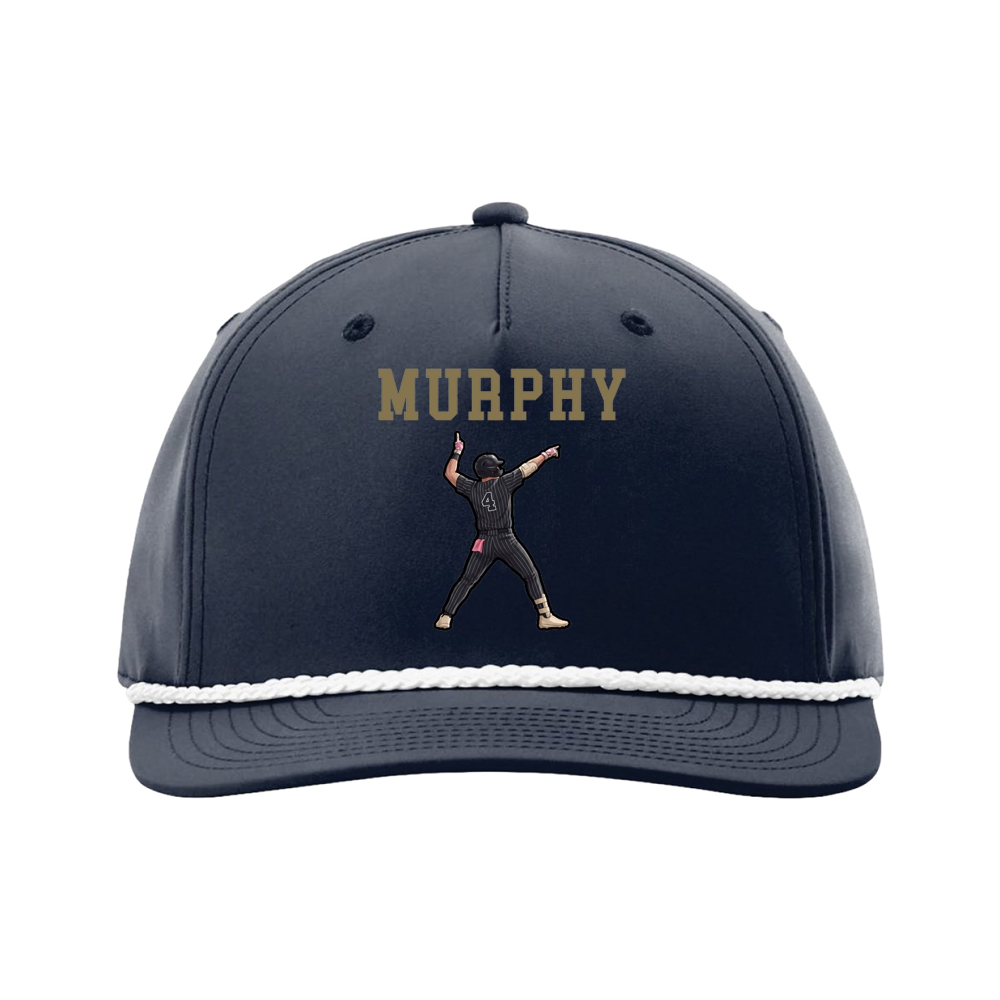 Five-Panel Classic Rope Cap — Shirsey in Navy